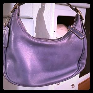 Blue Leather small tote